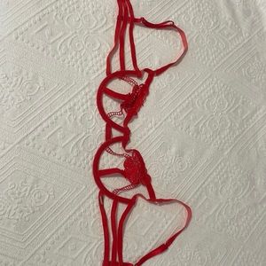 NWOT Bluebella Red Cut-Out Bra